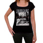 Jahrgang Birthday 1957 Black Womens Short Sleeve Round Neck T-Shirt Gift T-Shirt 00353 - Black / Xs - Casual