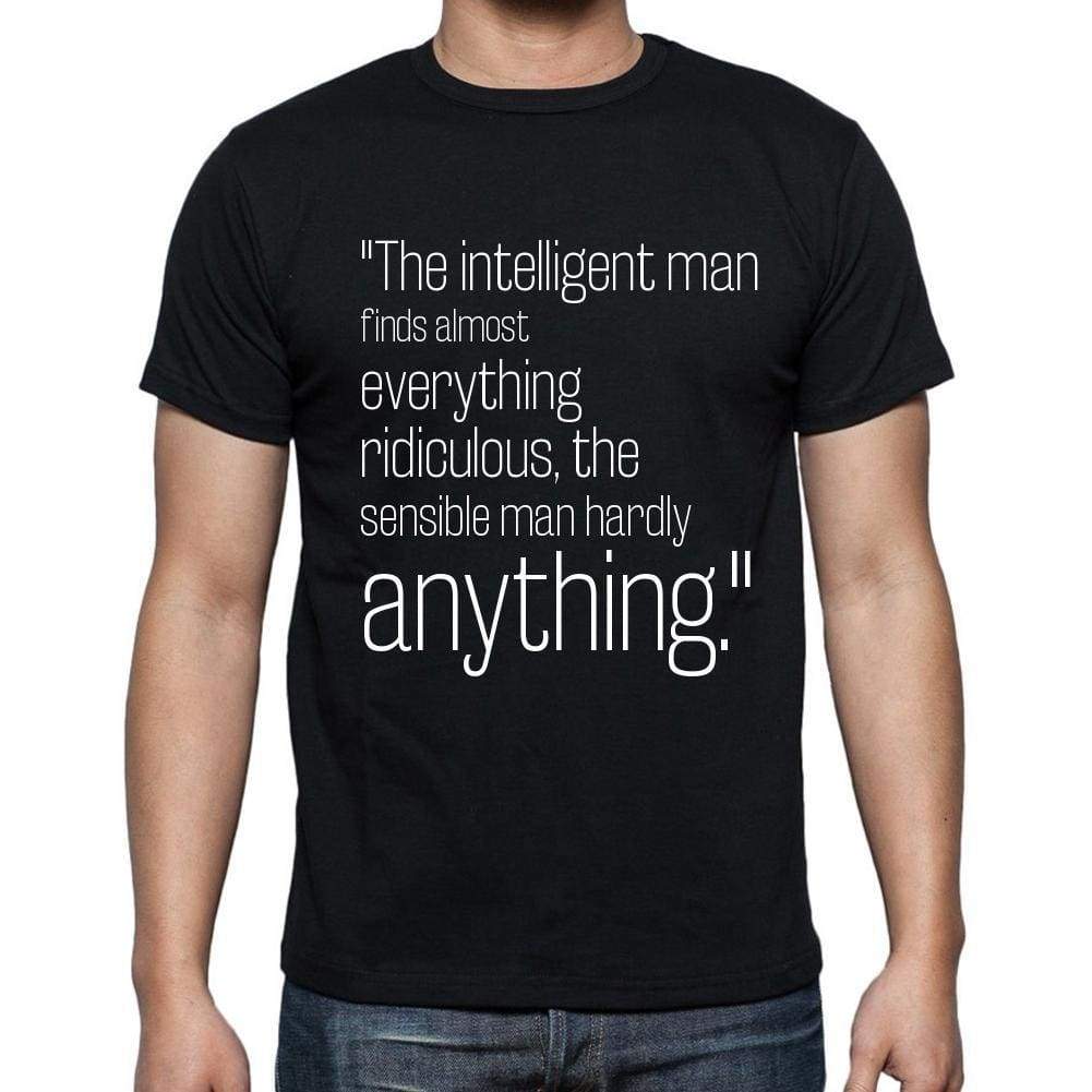 Johann Wolfgang Von Goethe Quote T Shirts The Intelli T Shirts Men Black - Casual