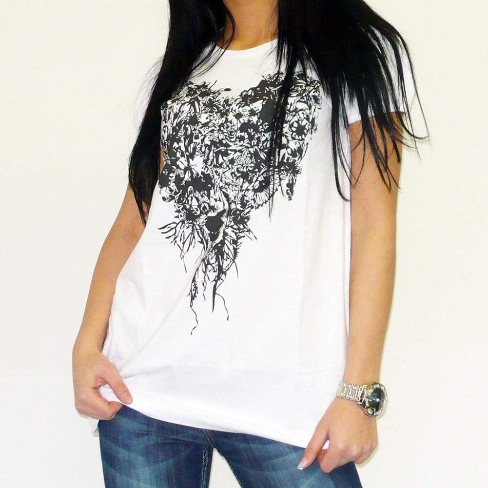 Jungle-Heart: Womens Tunic Short-Sleeve One In The City 00271
