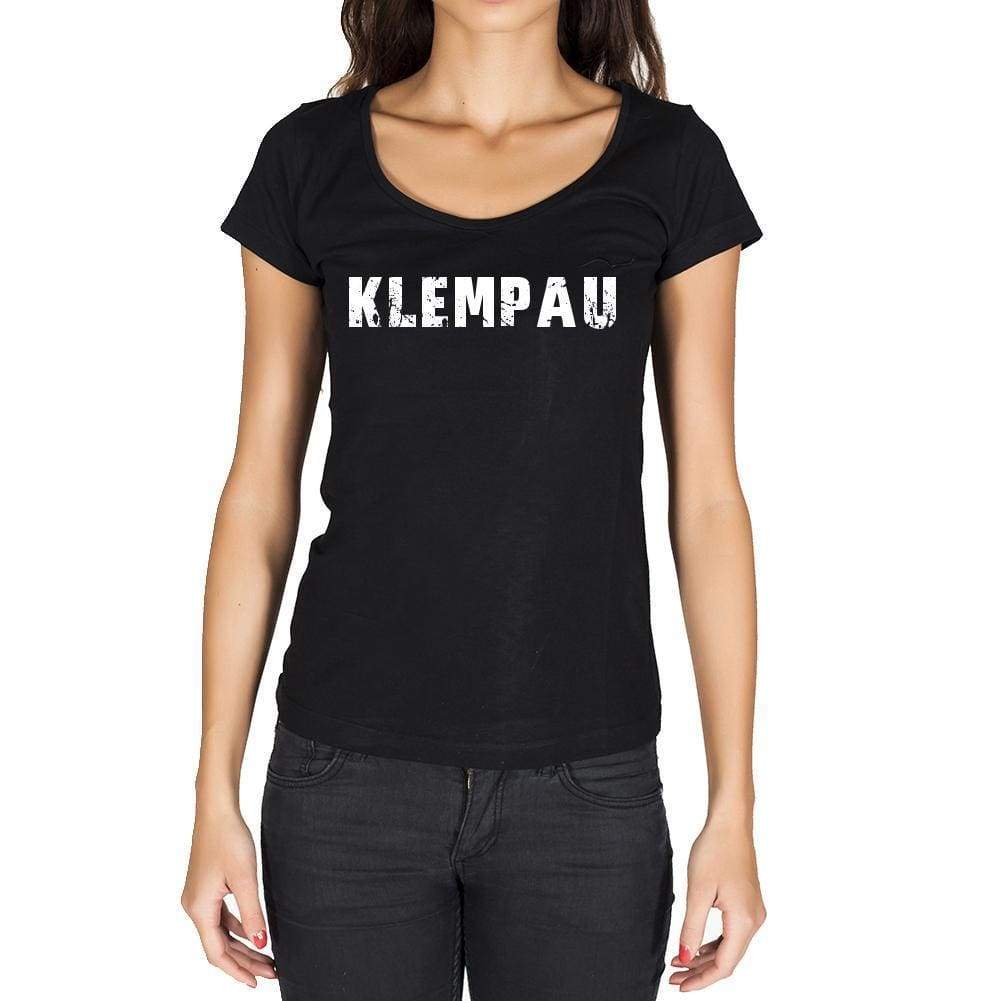 Klempau German Cities Black Womens Short Sleeve Round Neck T-Shirt 00002 - Casual