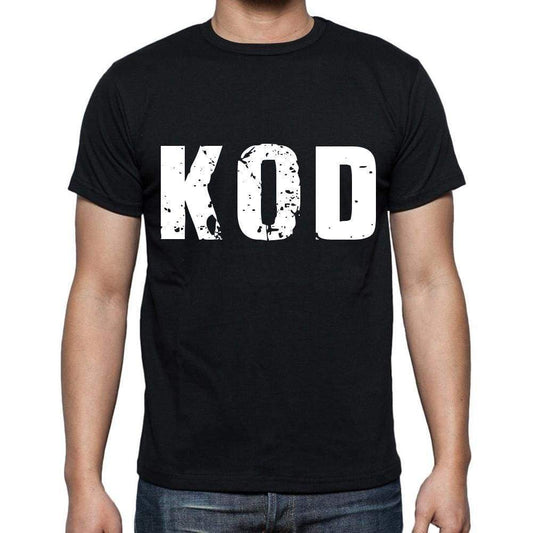 Kod Men T Shirts Short Sleeve T Shirts Men Tee Shirts For Men Cotton Black 3 Letters - Casual