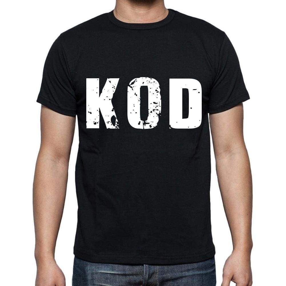 Kod Men T Shirts Short Sleeve T Shirts Men Tee Shirts For Men Cotton Black 3 Letters - Casual