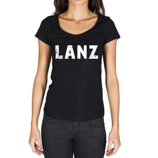 Lanz German Cities Black Womens Short Sleeve Round Neck T-Shirt 00002 - Casual