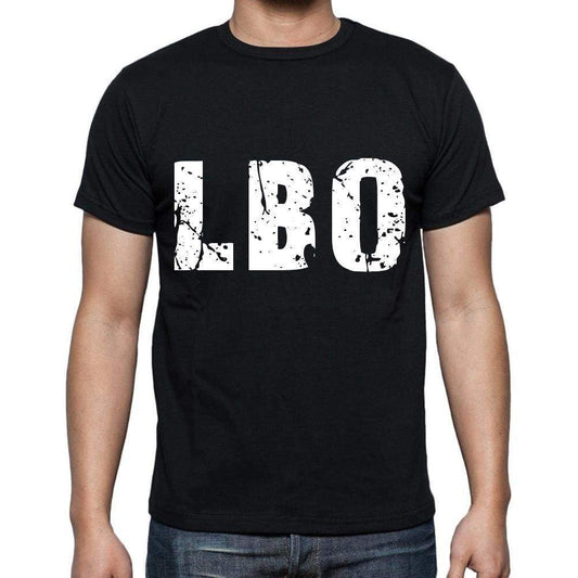Lbo Men T Shirts Short Sleeve T Shirts Men Tee Shirts For Men Cotton Black 3 Letters - Casual