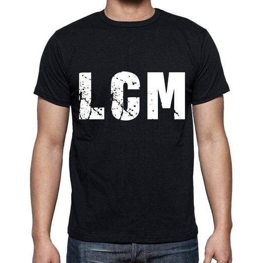 Lcm Men T Shirts Short Sleeve T Shirts Men Tee Shirts For Men Cotton Black 3 Letters - Casual