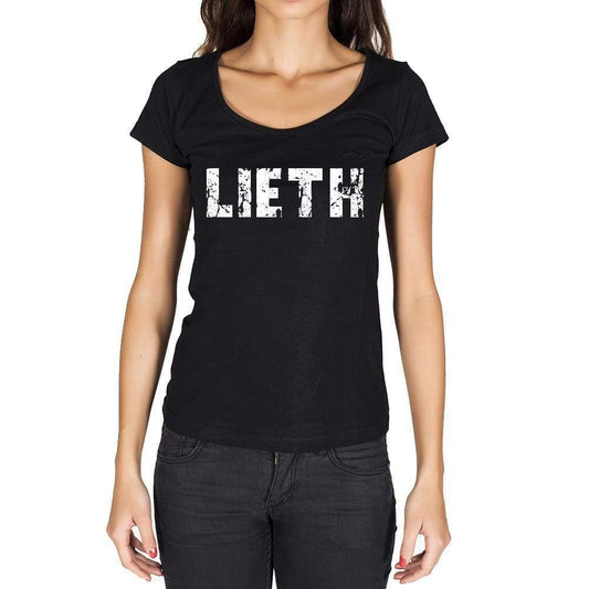 Lieth German Cities Black Womens Short Sleeve Round Neck T-Shirt 00002 - Casual