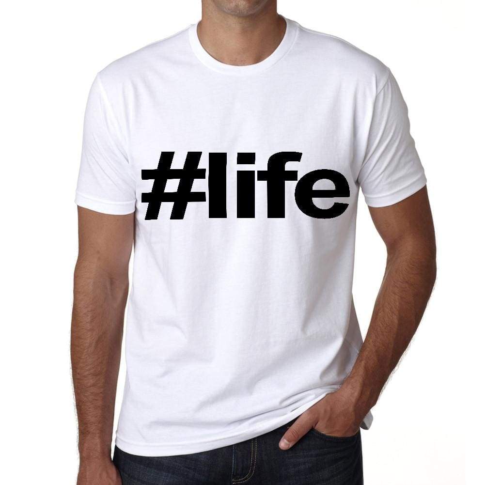 Life Hashtag Mens Short Sleeve Round Neck T-Shirt 00076