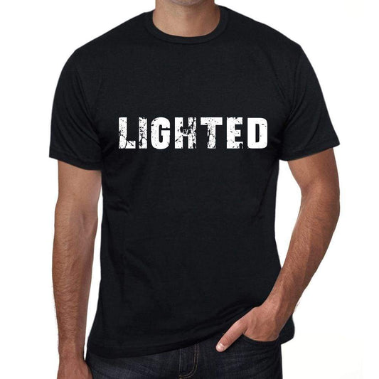 Lighted Mens T Shirt Black Birthday Gift 00555 - Black / Xs - Casual