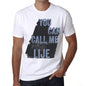 Lije You Can Call Me Lije Mens T Shirt White Birthday Gift 00536 - White / Xs - Casual