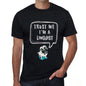 Linguist Trust Me Im A Linguist Mens T Shirt Black Birthday Gift 00528 - Black / Xs - Casual