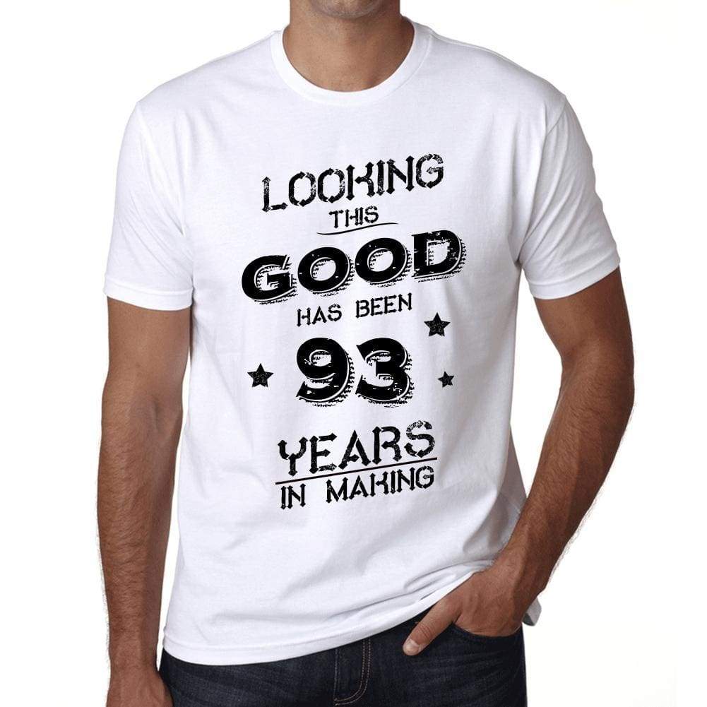 Looking This Good Has Been 93 Years Is Making Mens T-Shirt White Birthday Gift 00438 - White / Xs - Casual
