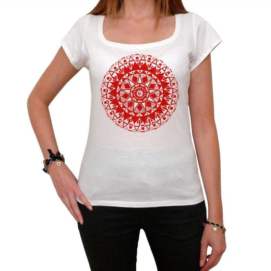 Mandala 11 White Womens T-Shirt 100% Cotton 00176