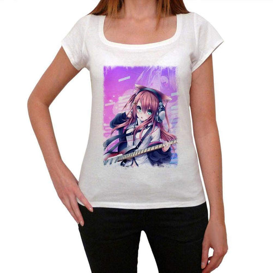 Manga Catgirl Guitar T-Shirt For Women T Shirt Gift 00088 - T-Shirt