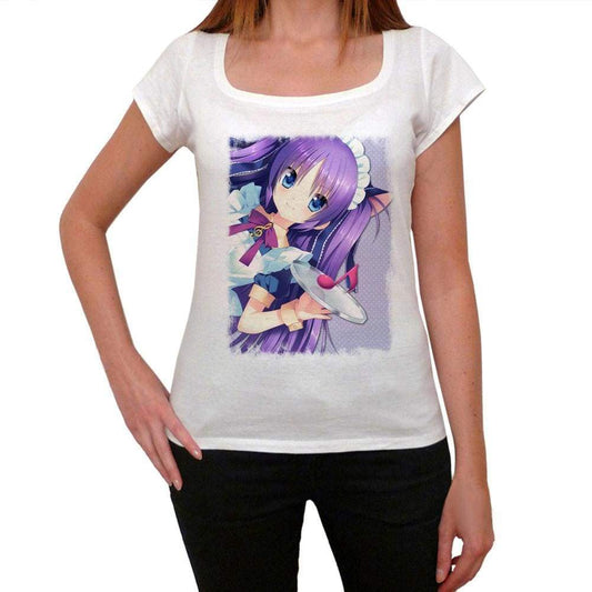 Manga Purple Hair Maid T-Shirt For Women T Shirt Gift 00088 - T-Shirt