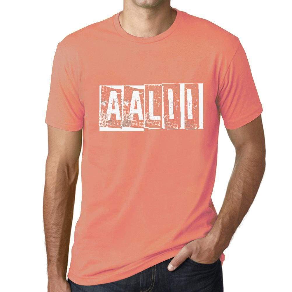 Mens Tee Shirt Vintage T Shirt Aalii 00562 - Abricot / Xs - Casual
