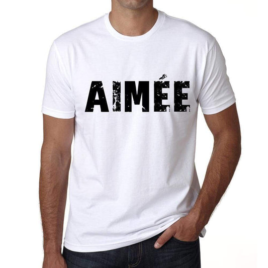 Mens Tee Shirt Vintage T Shirt Aimée X-Small White 00561 - White / Xs - Casual