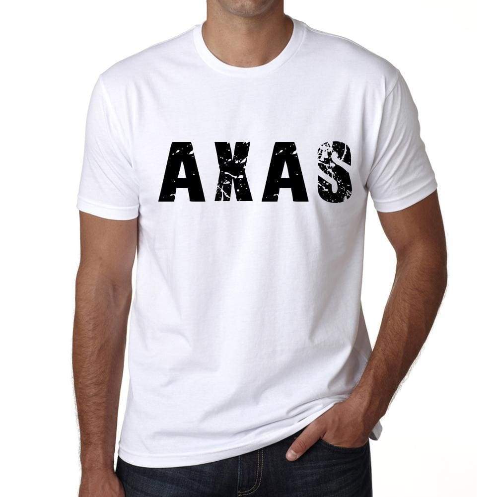 Mens Tee Shirt Vintage T Shirt Axas X-Small White 00560 - White / Xs - Casual