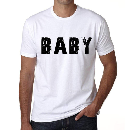 Mens Tee Shirt Vintage T Shirt Baby X-Small White 00560 - White / Xs - Casual