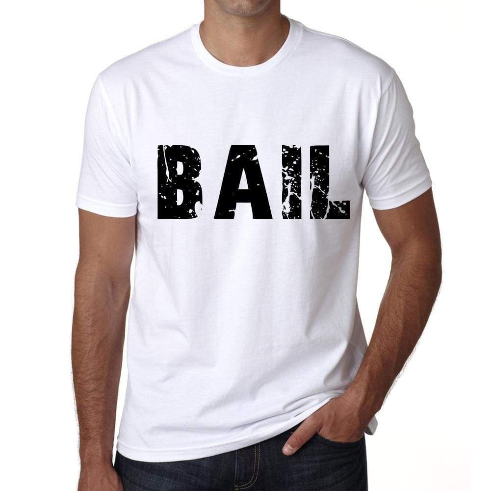 Mens Tee Shirt Vintage T Shirt Bail X-Small White 00560 - White / Xs - Casual