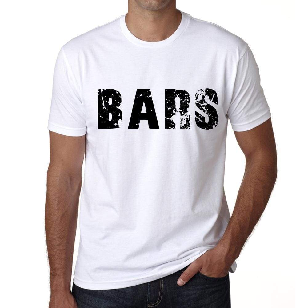 Mens Tee Shirt Vintage T Shirt Bars X-Small White 00560 - White / Xs - Casual