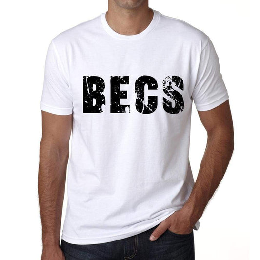 Mens Tee Shirt Vintage T Shirt Becs X-Small White 00560 - White / Xs - Casual