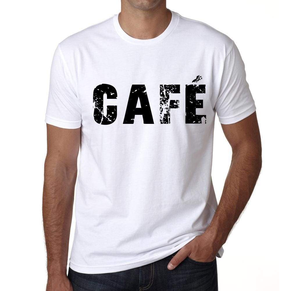 Mens Tee Shirt Vintage T Shirt Cafè X-Small White 00560 - White / Xs - Casual