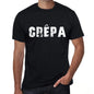 Mens Tee Shirt Vintage T Shirt Crêpa X-Small Black 00558 - Black / Xs - Casual