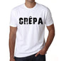 Mens Tee Shirt Vintage T Shirt Crêpa X-Small White 00561 - White / Xs - Casual