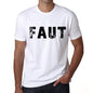 Mens Tee Shirt Vintage T Shirt Faut X-Small White 00560 - White / Xs - Casual