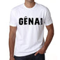 Mens Tee Shirt Vintage T Shirt Gênai X-Small White 00561 - White / Xs - Casual