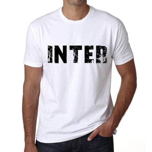 Mens Tee Shirt Vintage T Shirt Inter X-Small White 00561 - White / Xs - Casual