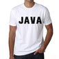 Mens Tee Shirt Vintage T Shirt Java X-Small White 00560 - White / Xs - Casual