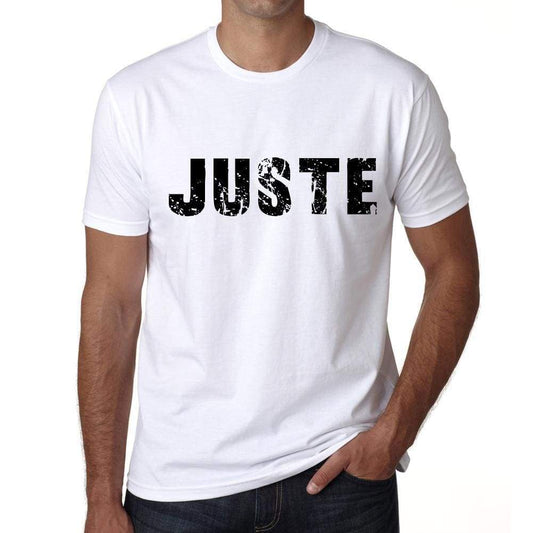 Mens Tee Shirt Vintage T Shirt Juste X-Small White 00561 - White / Xs - Casual