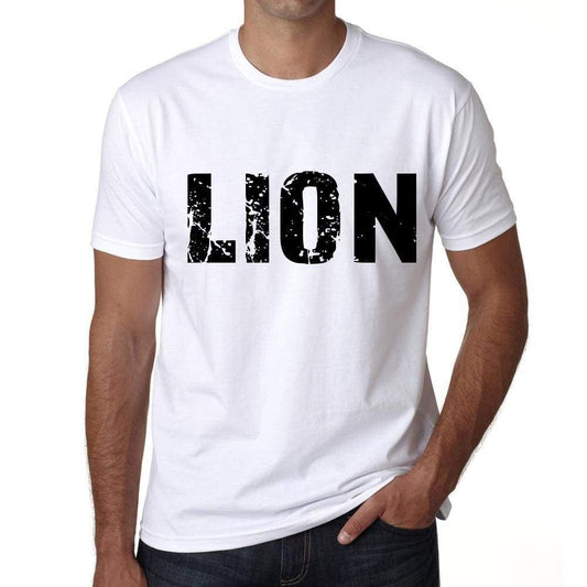 Mens Tee Shirt Vintage T Shirt Lion X-Small White 00560 - White / Xs - Casual
