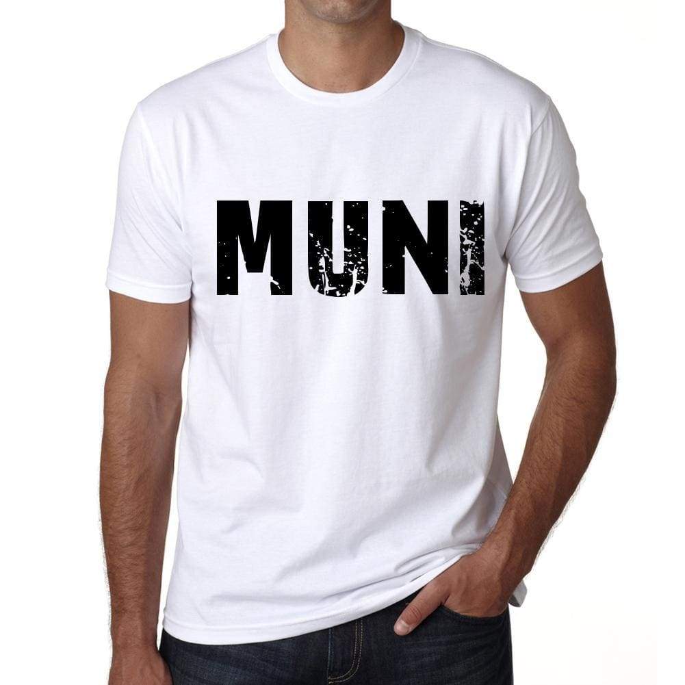 Mens Tee Shirt Vintage T Shirt Muni X-Small White 00560 - White / Xs - Casual