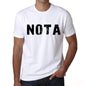 Mens Tee Shirt Vintage T Shirt Nota X-Small White 00560 - White / Xs - Casual