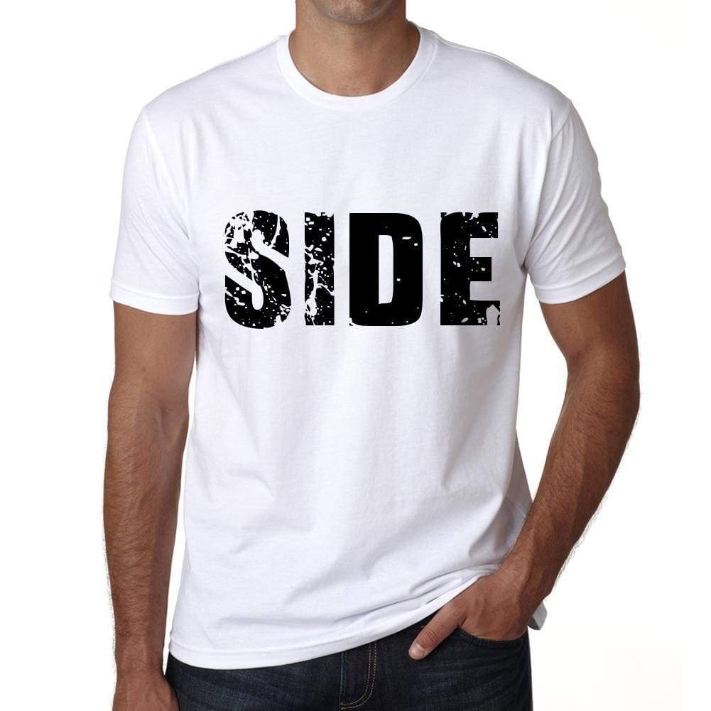 Mens Tee Shirt Vintage T Shirt Side X-Small White 00560 - White / Xs - Casual