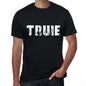 Mens Tee Shirt Vintage T Shirt Truie X-Small Black 00558 - Black / Xs - Casual