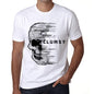Mens Vintage Tee Shirt Graphic T Shirt Anxiety Skull Clumsy White - White / Xs / Cotton - T-Shirt