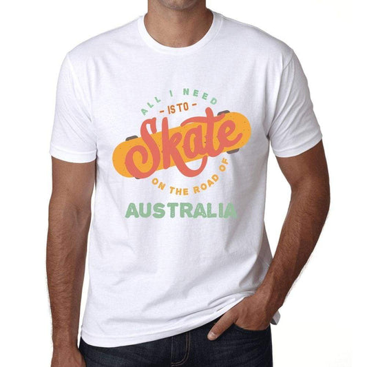 Mens Vintage Tee Shirt Graphic T Shirt Australia White - White / Xs / Cotton - T-Shirt