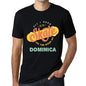 Mens Vintage Tee Shirt Graphic T Shirt Dominica Black - Black / Xs / Cotton - T-Shirt