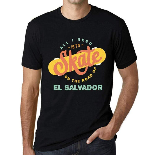 Mens Vintage Tee Shirt Graphic T Shirt El Salvador Black - Black / Xs / Cotton - T-Shirt