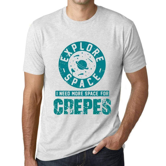 Mens Vintage Tee Shirt Graphic T Shirt I Need More Space For Crepes Vintage White - Vintage White / Xs / Cotton - T-Shirt