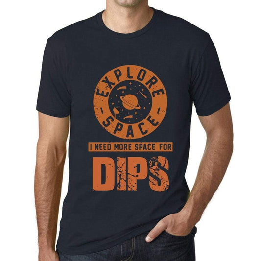 Mens Vintage Tee Shirt Graphic T Shirt I Need More Space For Dips Navy - Navy / Xs / Cotton - T-Shirt