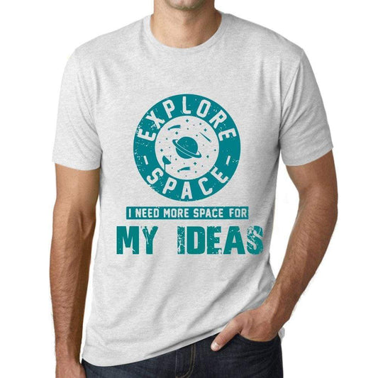 Mens Vintage Tee Shirt Graphic T Shirt I Need More Space For My Ideas Vintage White - Vintage White / Xs / Cotton - T-Shirt
