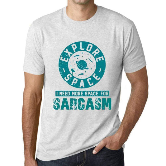Mens Vintage Tee Shirt Graphic T Shirt I Need More Space For Sarcasm Vintage White - Vintage White / Xs / Cotton - T-Shirt