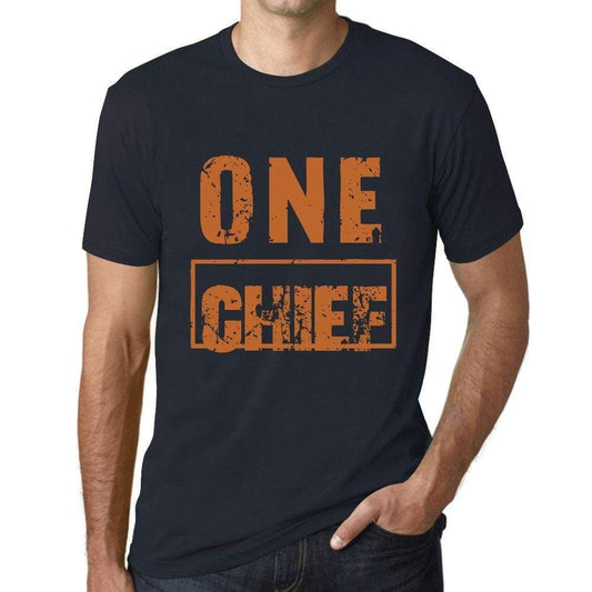 Men’s Vintage Tee Shirt <span>Graphic</span> T shirt One CHIEF Navy - ULTRABASIC