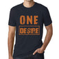 Mens Vintage Tee Shirt Graphic T Shirt One Desire Navy - Navy / Xs / Cotton - T-Shirt