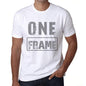 Mens Vintage Tee Shirt Graphic T Shirt One Frame White - White / Xs / Cotton - T-Shirt