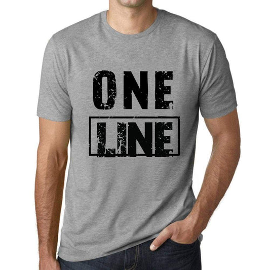 Mens Vintage Tee Shirt Graphic T Shirt One Line Grey Marl - Grey Marl / Xs / Cotton - T-Shirt